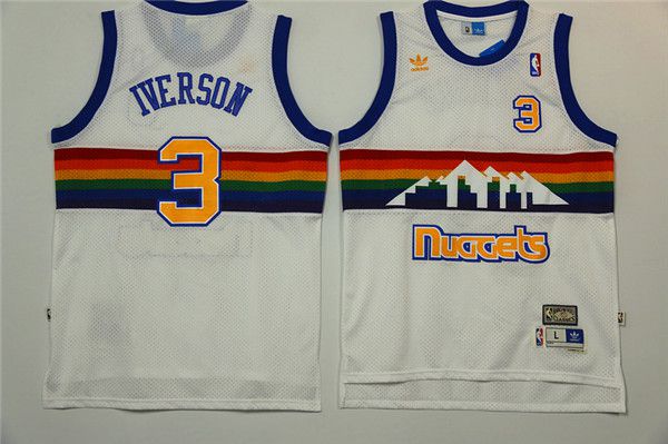 Men Denver Nuggets 3 Lawson White Adidas NBA Jerseys